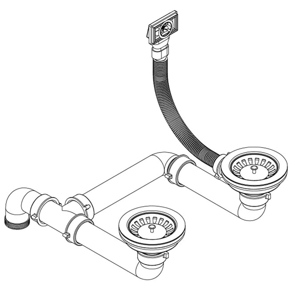 Évier de cuisine en granit évier double - beige - number 6.