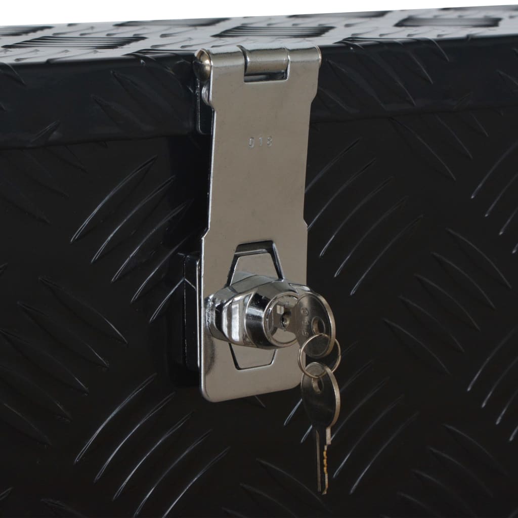 Aluminiumskasse 485 x 140 x 200 mm - sort, ooo 1, ooo 2, ooo 3 - number 6.