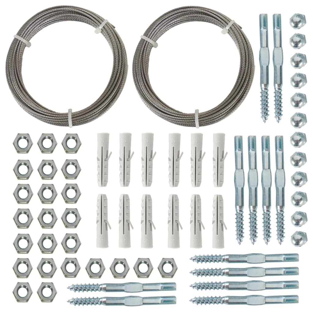 Nature espaliersæt til klatreplanter 2 stk. stålwire - number 1.