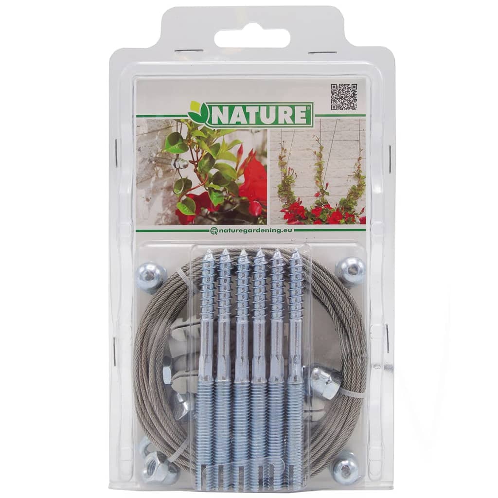 Kit de treillis naturel pour plantes grimpantes 2 pcs. fil d'acier - number 12.