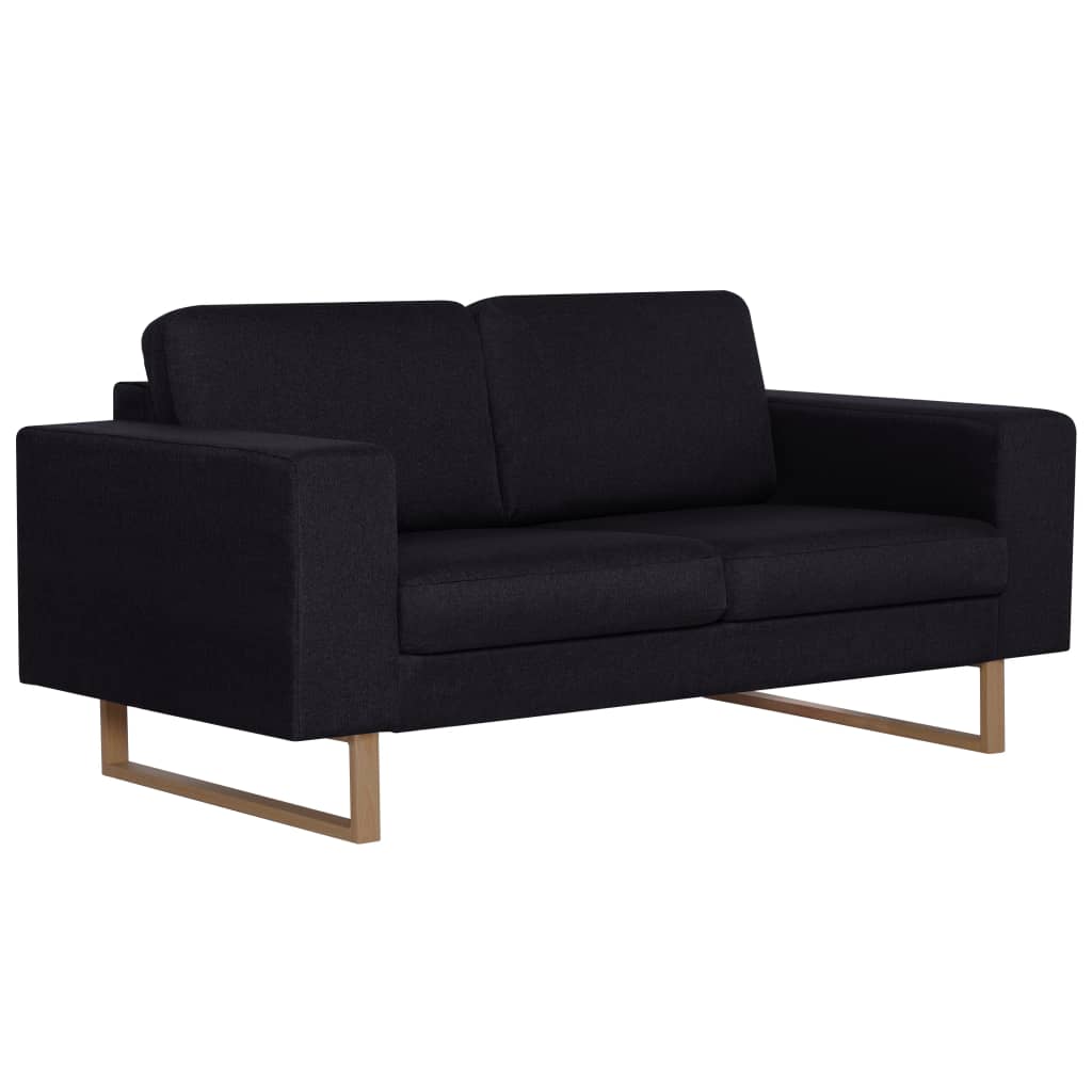 2-seters sofa i stoff - sort, 2-seter - number 2.