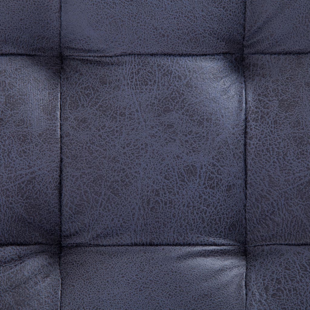 Ottoman med opbevaring 87,5 cm imiteret ruskind grå - number 5.