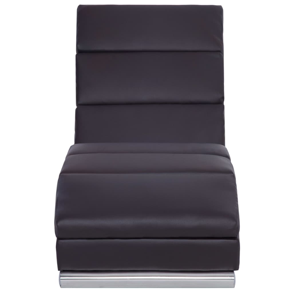 Chaiselong kunstlæder brun - number 5.