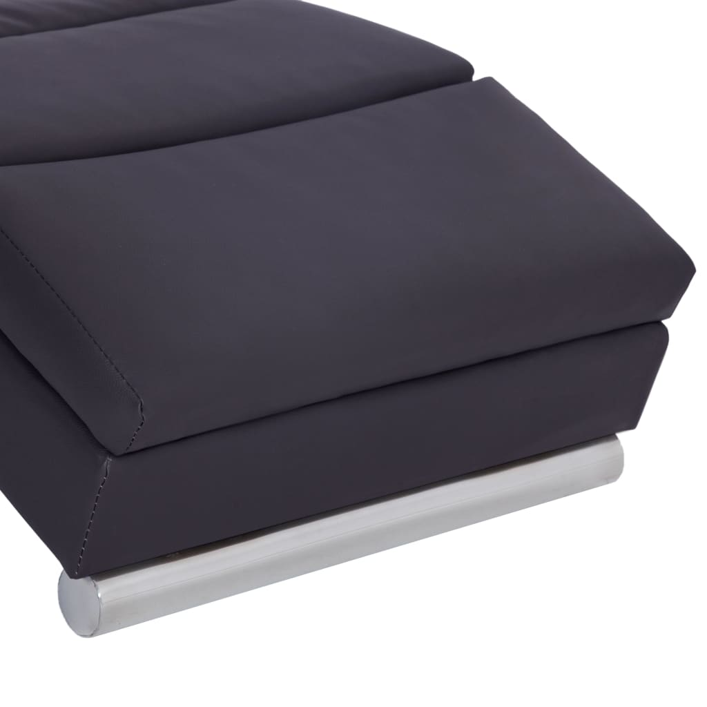 Chaiselong kunstlæder brun - number 6.