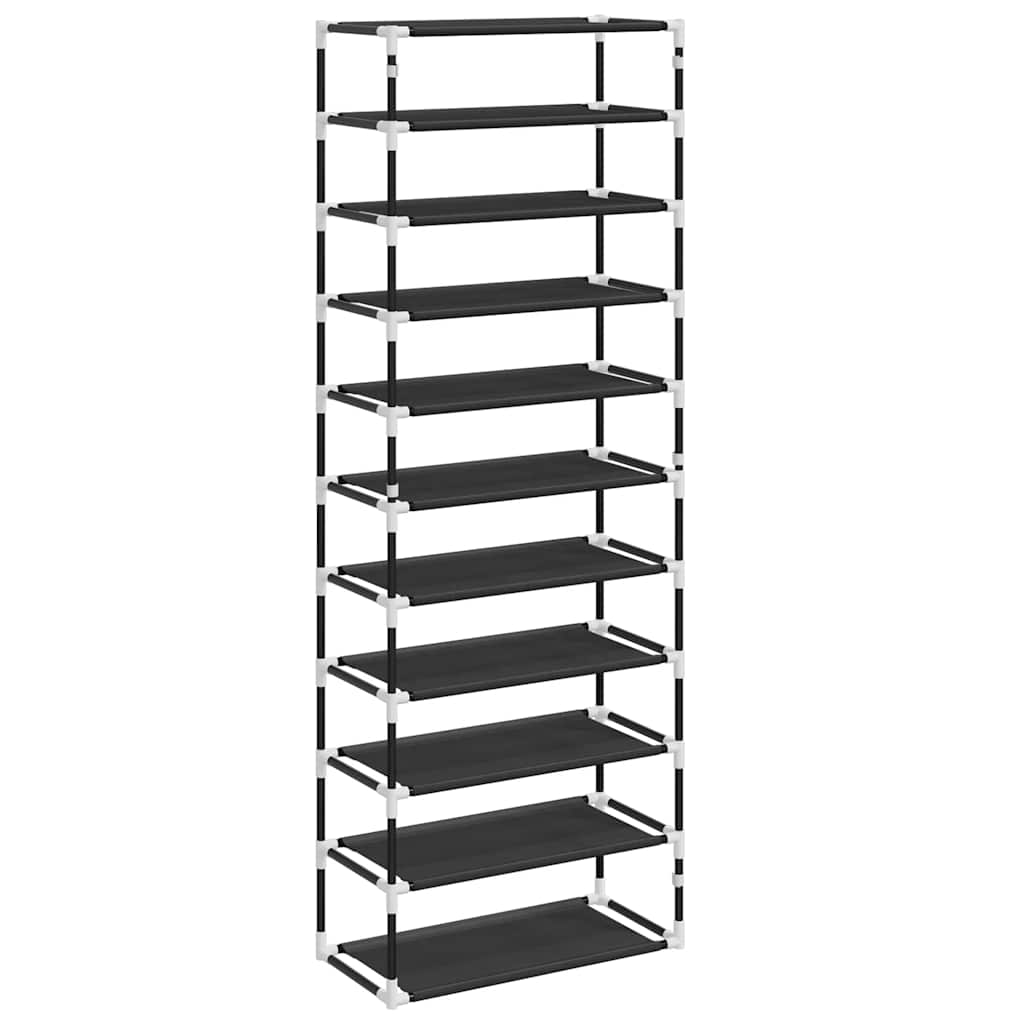 Ormar za cipele 60 x 30 x 166 cm tkanina crna - number 4.