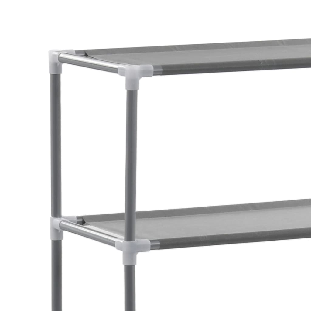 Storage rack with 3 shelves 53x28x169 cm silver-coloured - number 6.