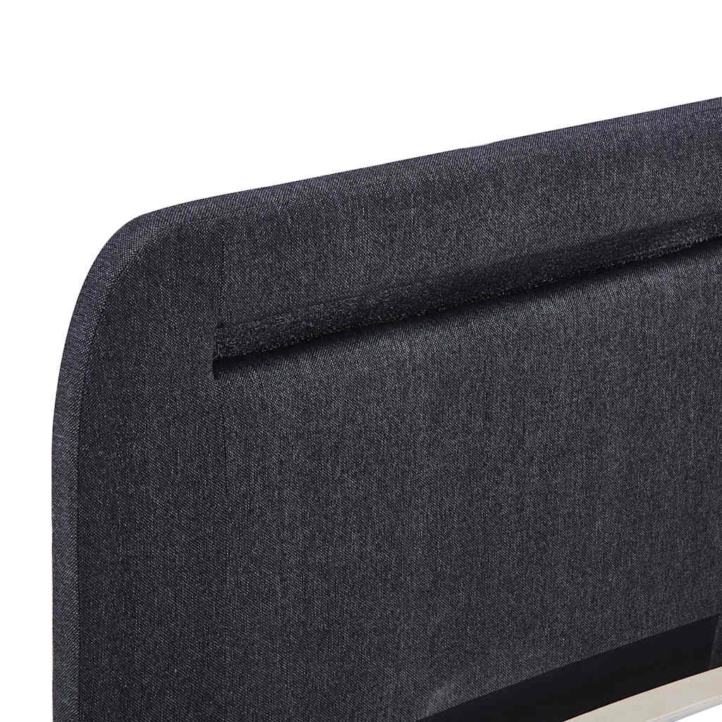 Sengramme med skjøter uten madrass 150x200 cm stoff mørk grå - number 7.