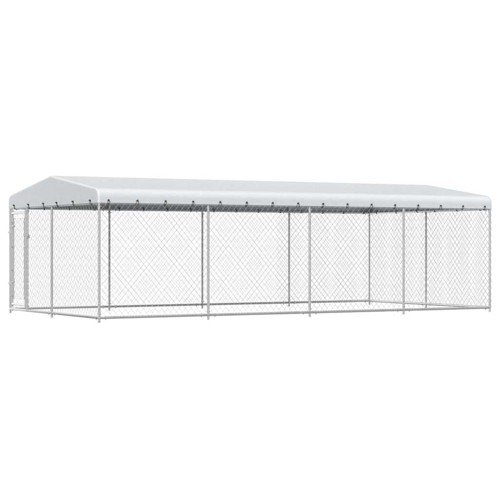 Aire de jeux extérieure pour chiens avec toit 7,6 x 3,8 x 2,3 m - number 1.