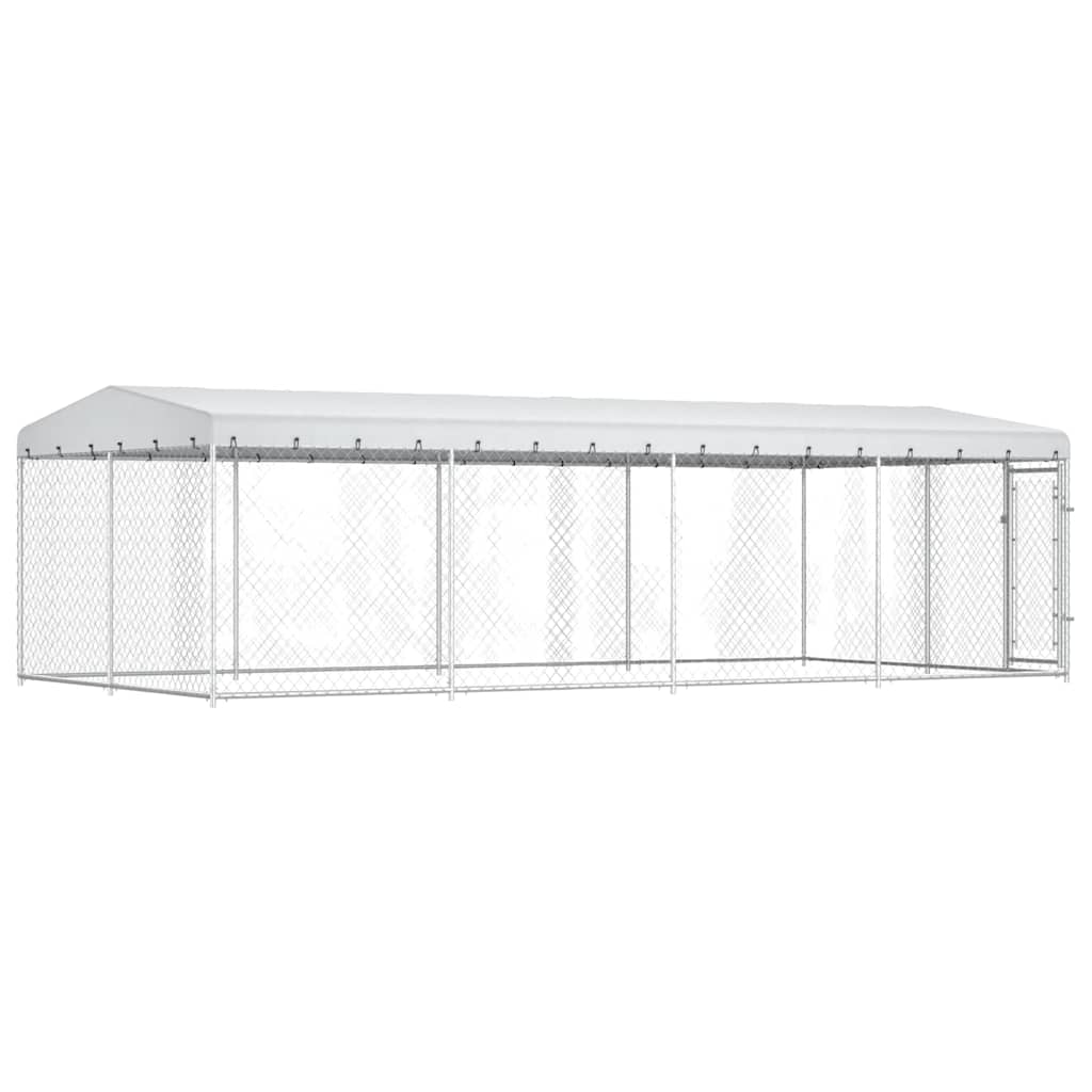 Aire de jeux extérieure pour chiens avec toit 7,6 x 3,8 x 2,3 m - number 4.