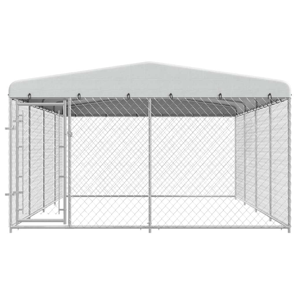 Aire de jeux extérieure pour chiens avec toit 7,6 x 3,8 x 2,3 m - number 3.