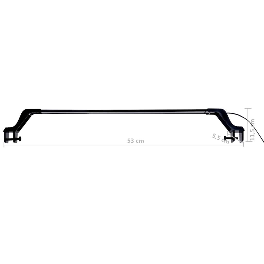 Lampe d'aquarium led avec pinces 55-70 cm bleu et blanc - number 10.