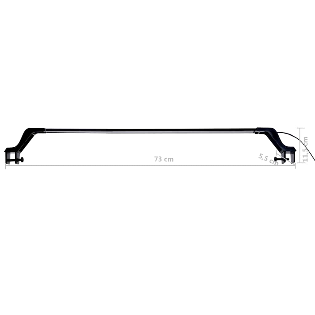 Lampe d'aquarium led avec pinces 75-90 cm bleu et blanc - number 10.