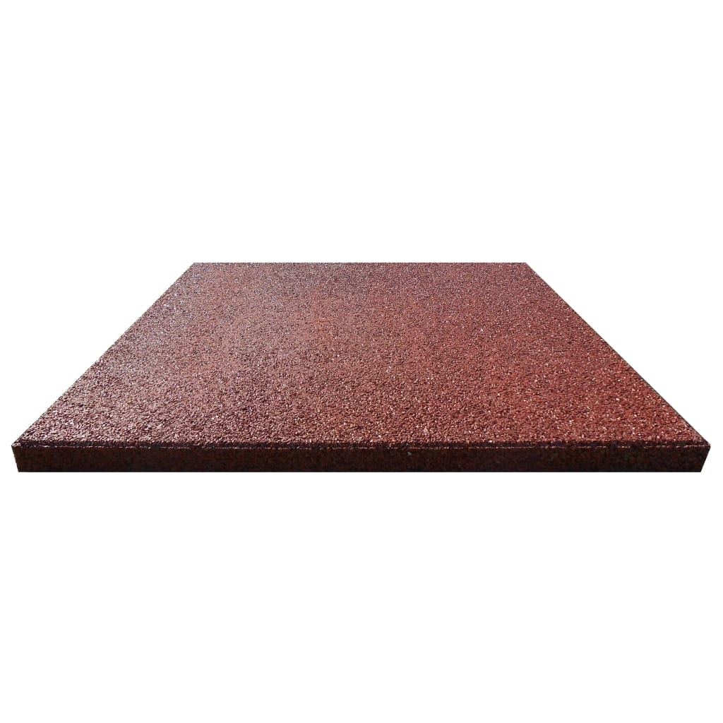 Faldfliser stk. gummi 50 x 50 x 3 cm - rød, 18 - number 3.