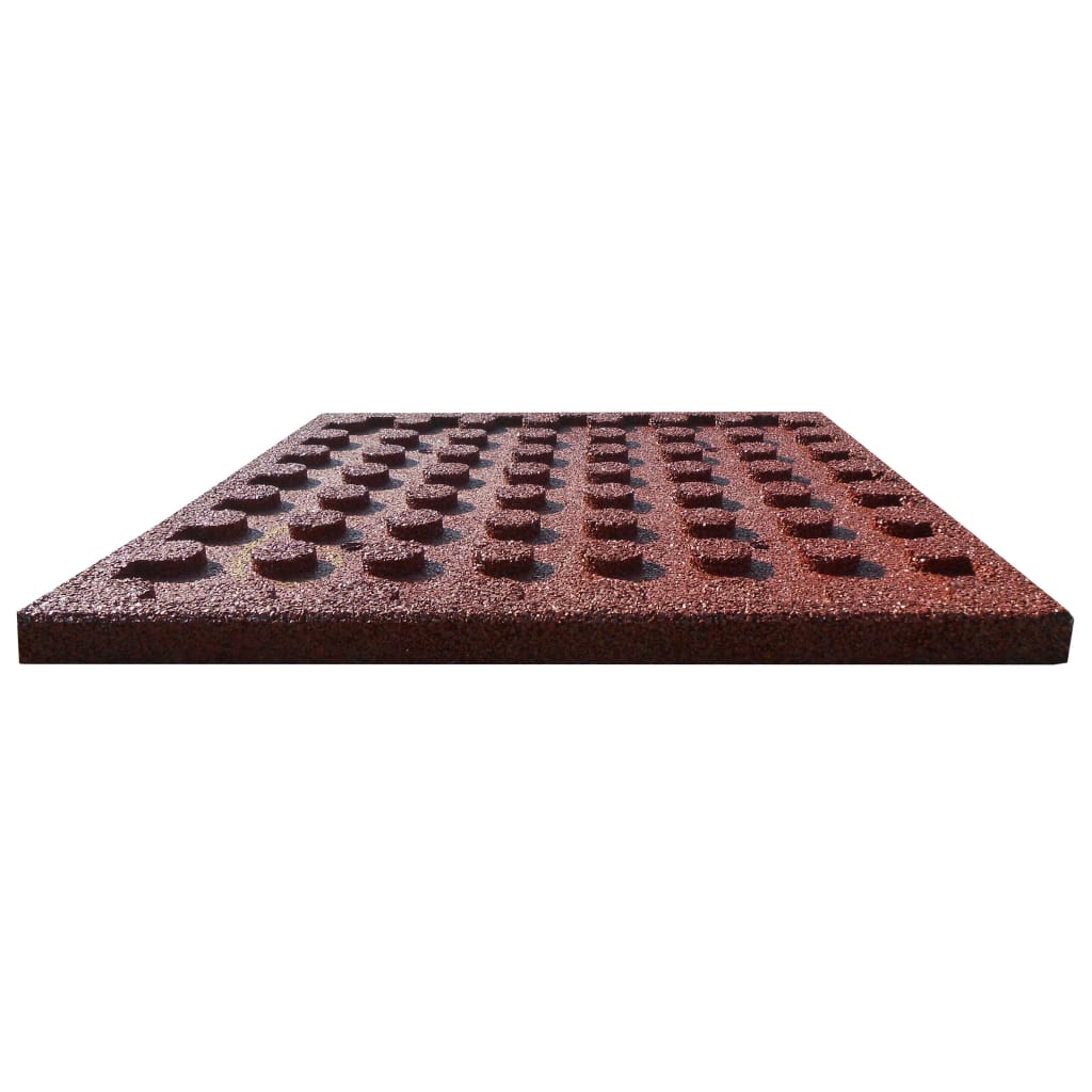 Faldfliser stk. gummi 50 x 50 x 3 cm - rød, 18 - number 4.