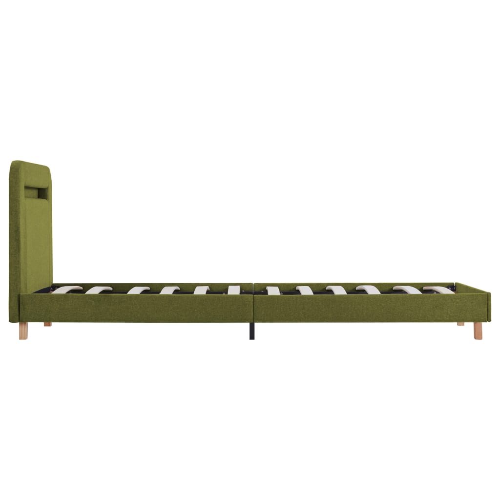Sengestel med led 90x200 cm stof grøn - number 6.