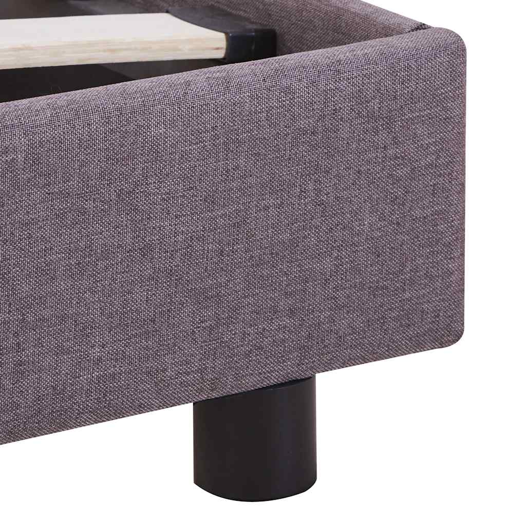 Sengsramme uten madrass 135x190 cm stoff grå -brun - number 6.