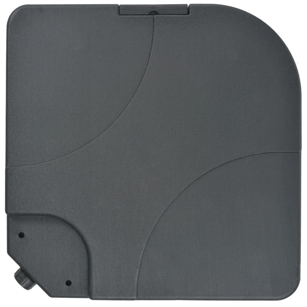 Parasol de jardin avec pied transportable - gris-brun, 1 - number 8.