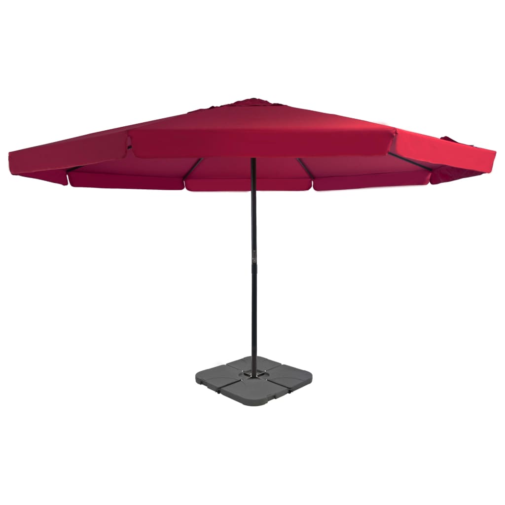 Haveparasol m. transportabel fod - rød, ooo 3, 1 - number 1.