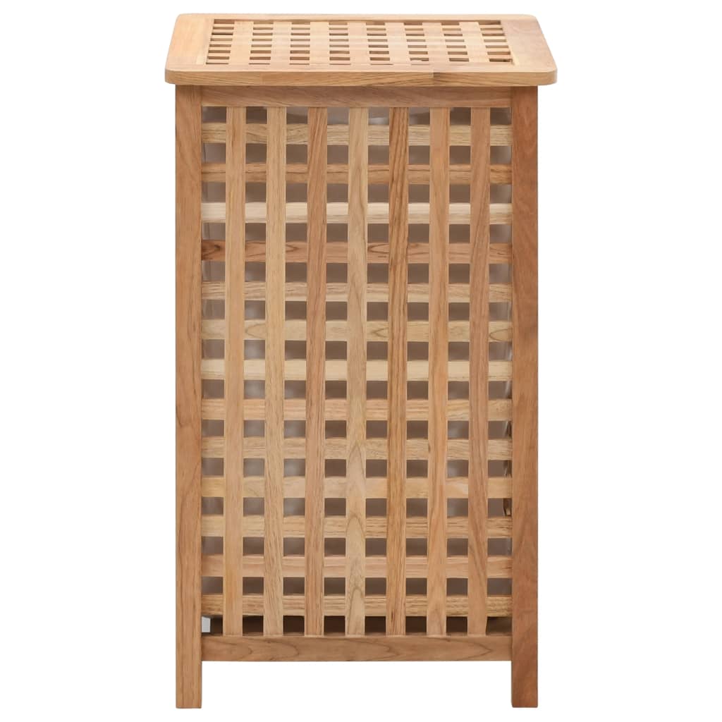 Laundry basket 39x39x65 cm solid walnut wood - number 3.
