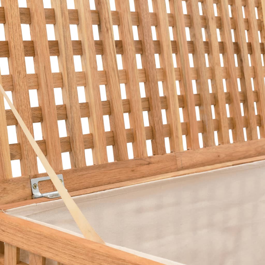 Laundry basket 77.5 x 37.5 x 46.5 cm solid walnut wood - number 5.