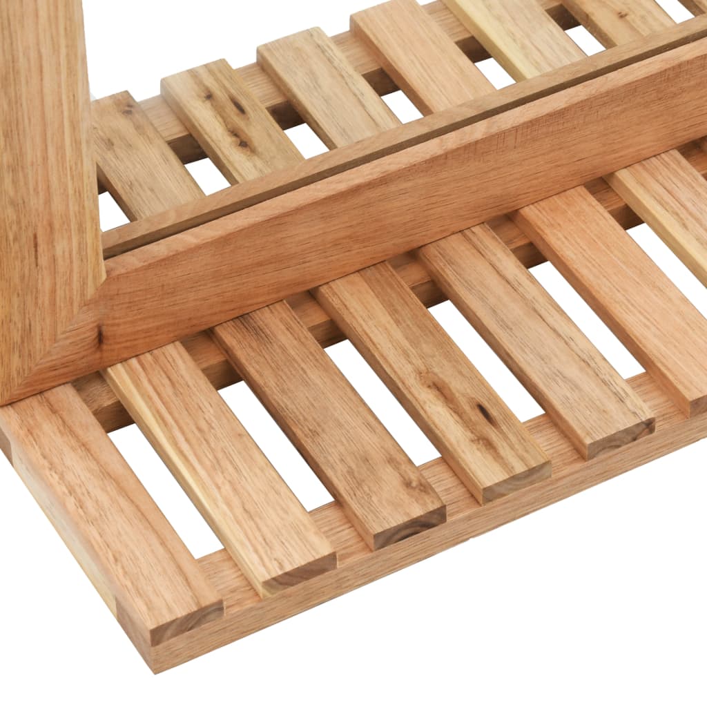 Badeværelsespejl 60 x 12 x 62 cm massivt valnøddetræ - number 6.