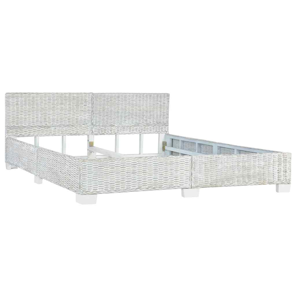 Sengestel 180x200 cm naturlig rattan grå - number 2.