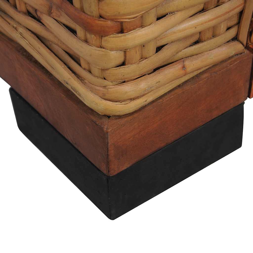 Lenestol med puter naturlig rotting brun - number 6.