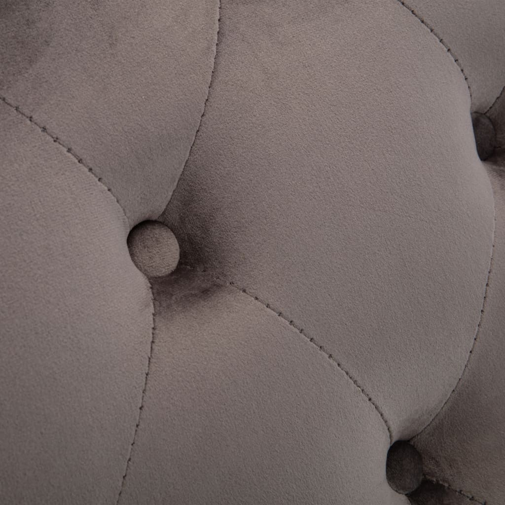 Leżanka aksamitna - szara, 1 - number 7.