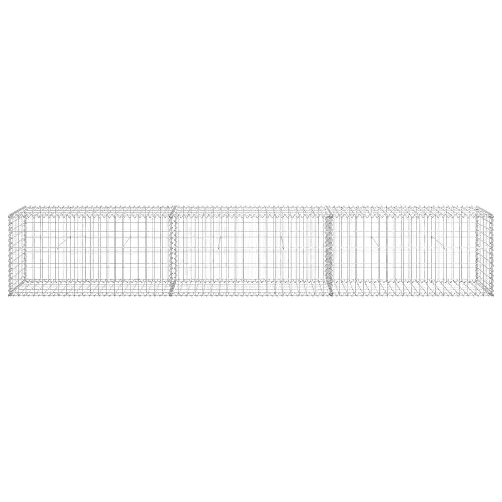 Gabionvägg med galvaniserade stålkåpor - 300 x 50 x 50 cm, 1 - number 5.