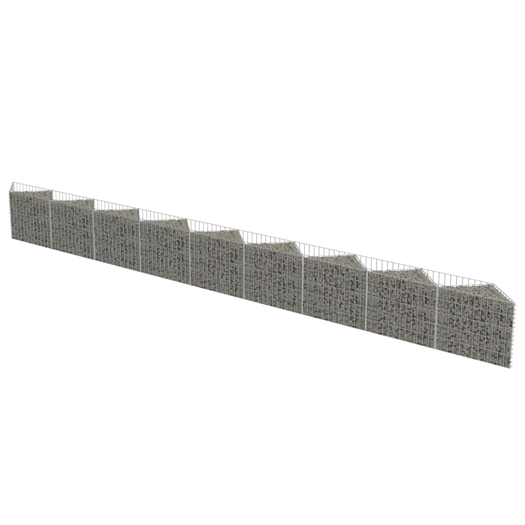 Gabion vägg galvaniserat stål 630 x 30 x 50 cm - number 2.