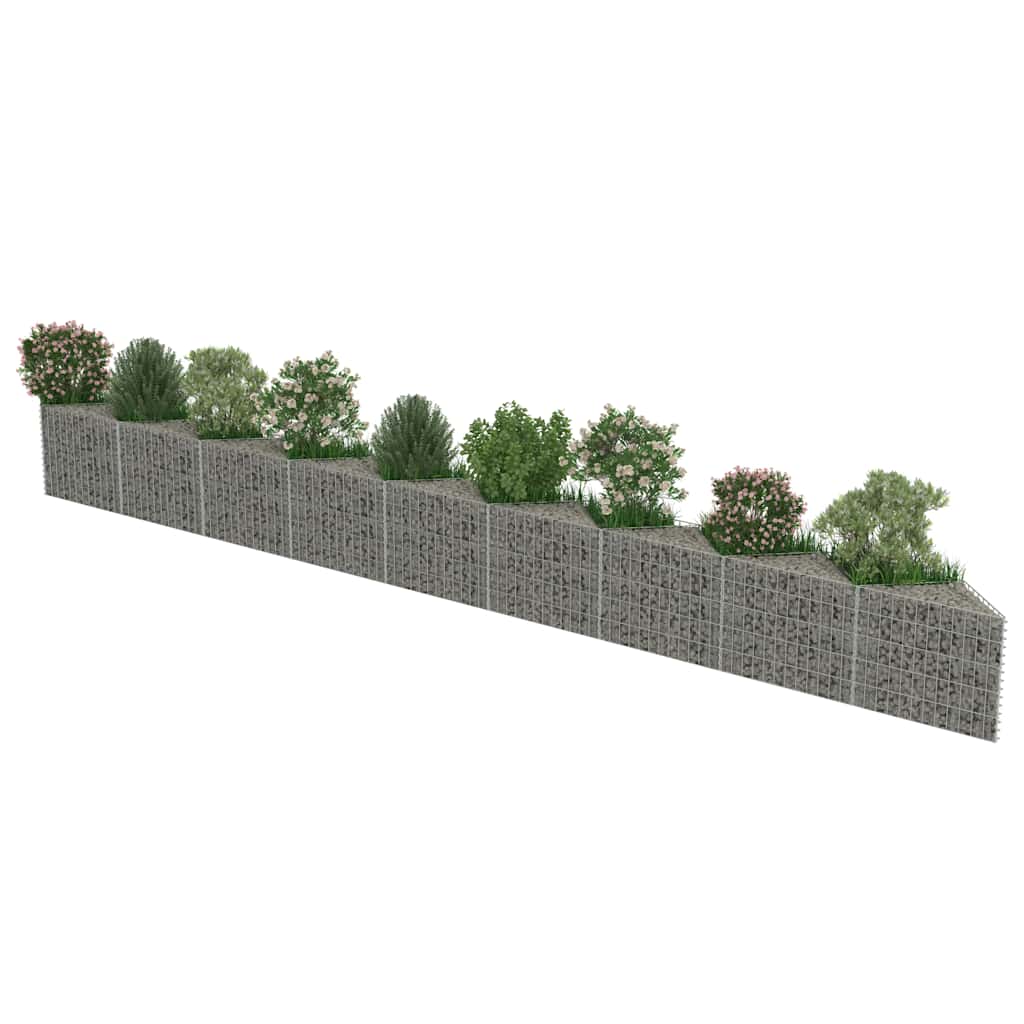 Gabion vägg galvaniserat stål 630 x 30 x 50 cm - number 5.