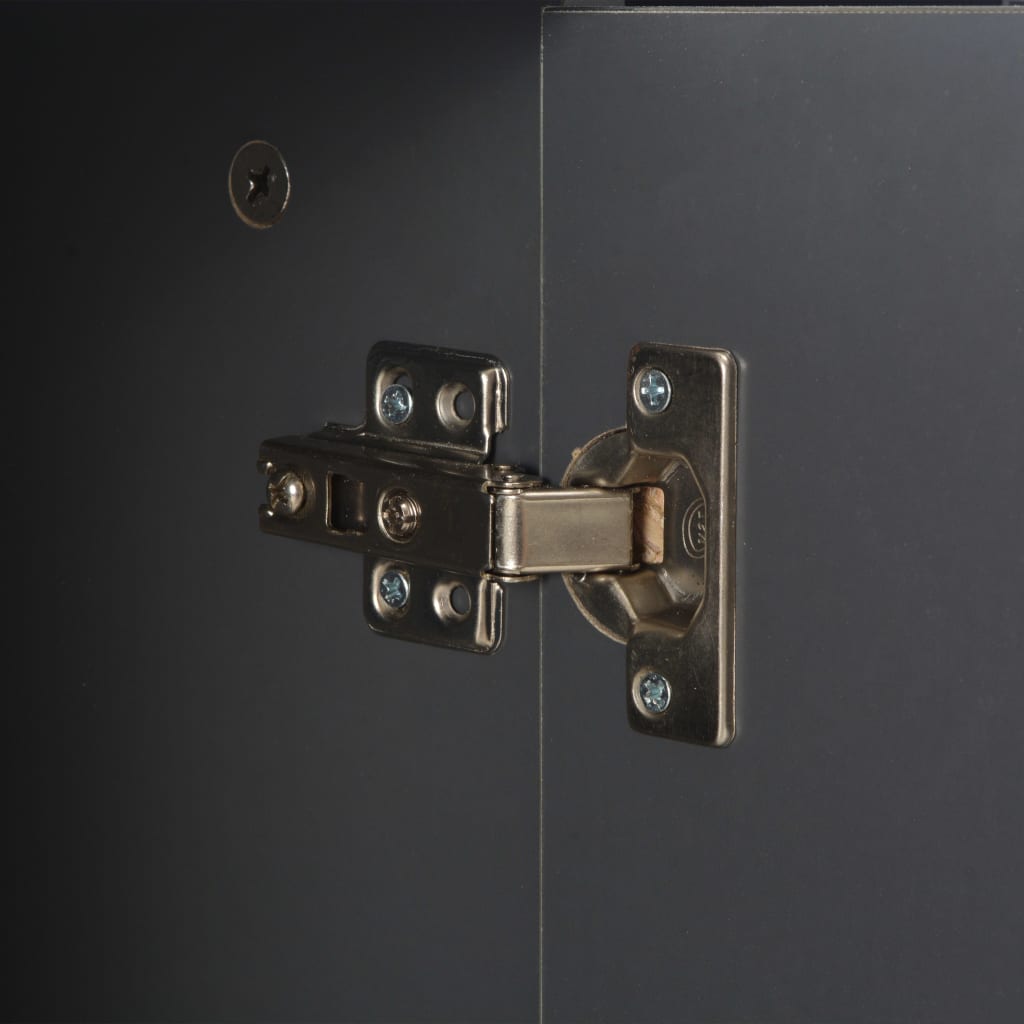 Skænk 107x35x80,5 cm højglans - grå, 1 - number 8.