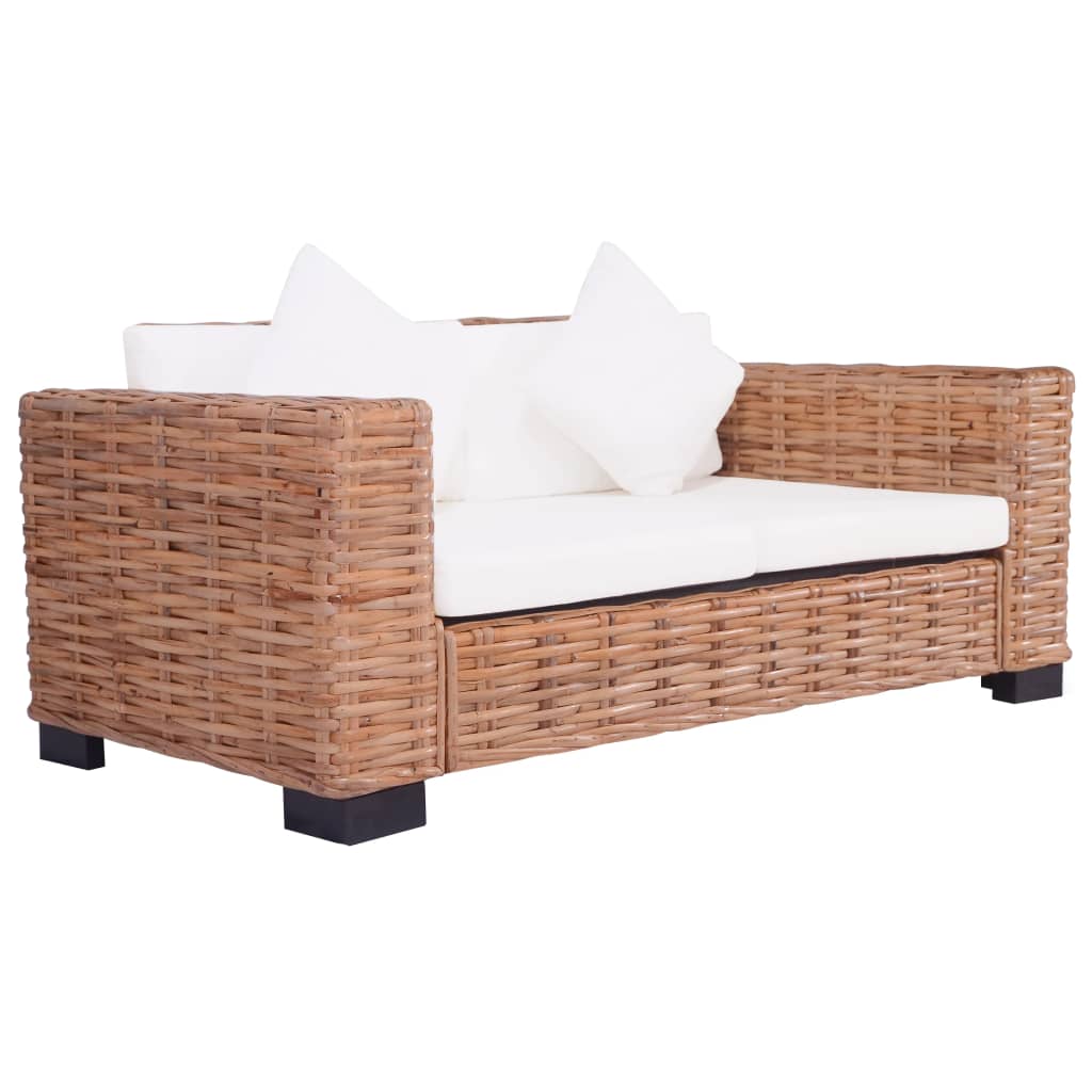 2-personers havesofa naturligt rattan - number 1.
