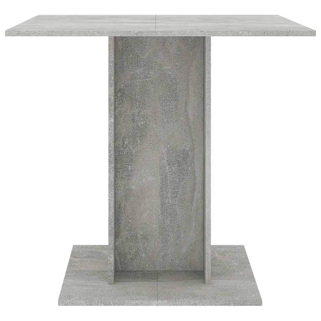 Dining table 80x80x75 cm engineered wood - concrete grey, 1 - number 3.