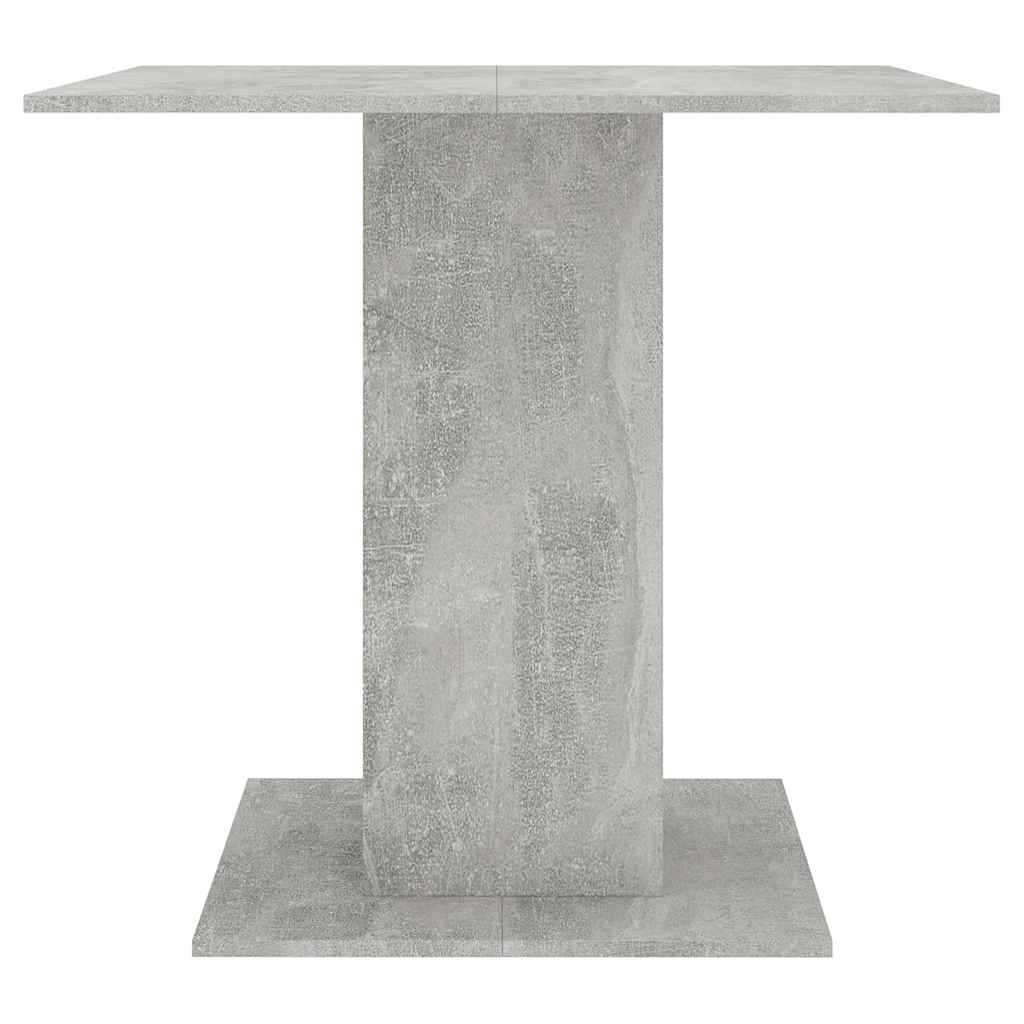 Dining table 80x80x75 cm engineered wood - concrete grey, 1 - number 4.