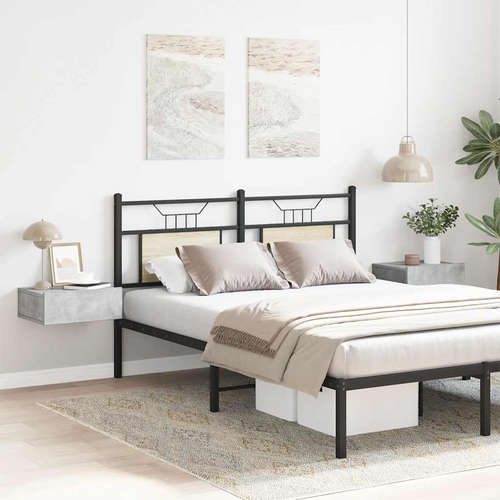 Flytende nattbord stk. 40 x 30 x 15 cm konstruert tre grå - betonggrå, 2 - number 3.