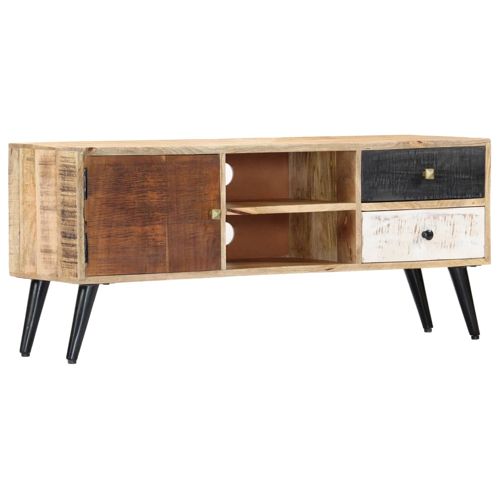 Tv cabinet 115 x 30 x 47 cm solid mango wood - number 12.