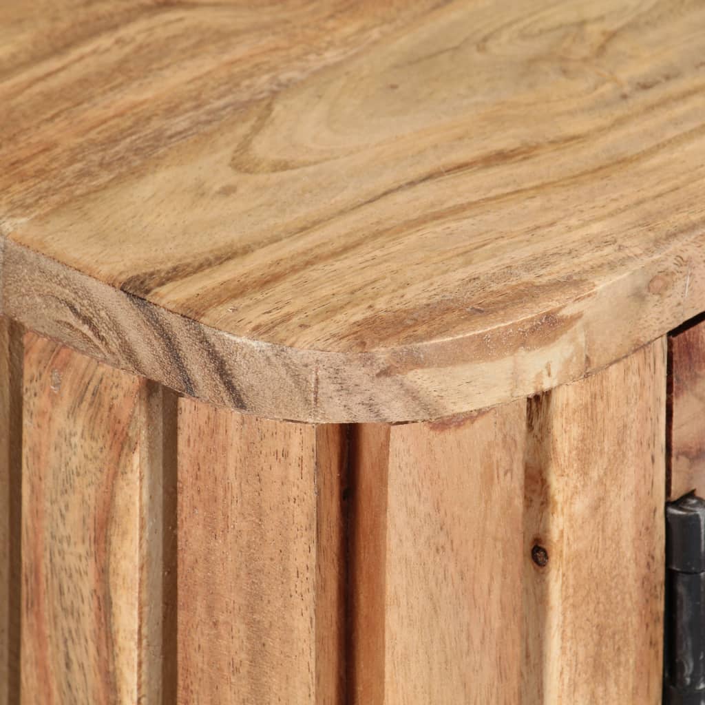 Tv-skåp 130x30x45 cm massivt akaciaträ - number 5.