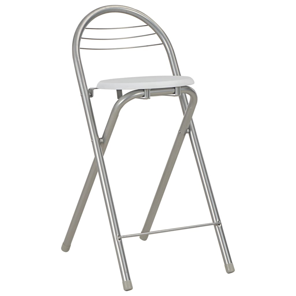 Barsæt dele med hylder træ og stål hvid - hvid og sølvfarvet, 3 - number 7.