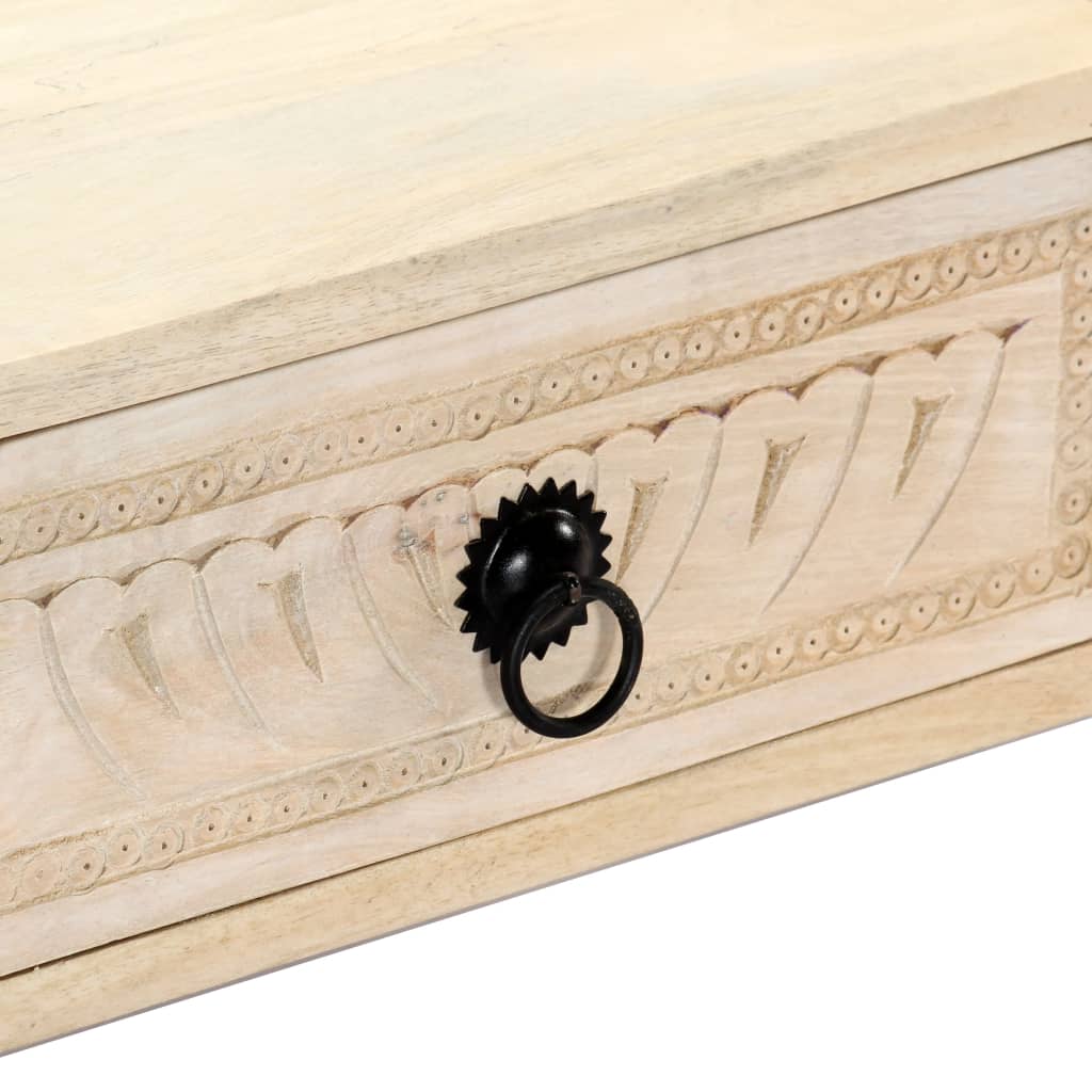 Sofabord 100x60x40 cm massivt mangotræ - number 7.