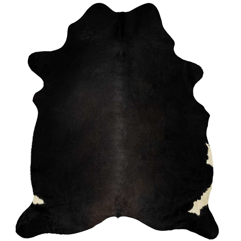Carpet in genuine cowhide - black, 150 x 170 cm - number 5.