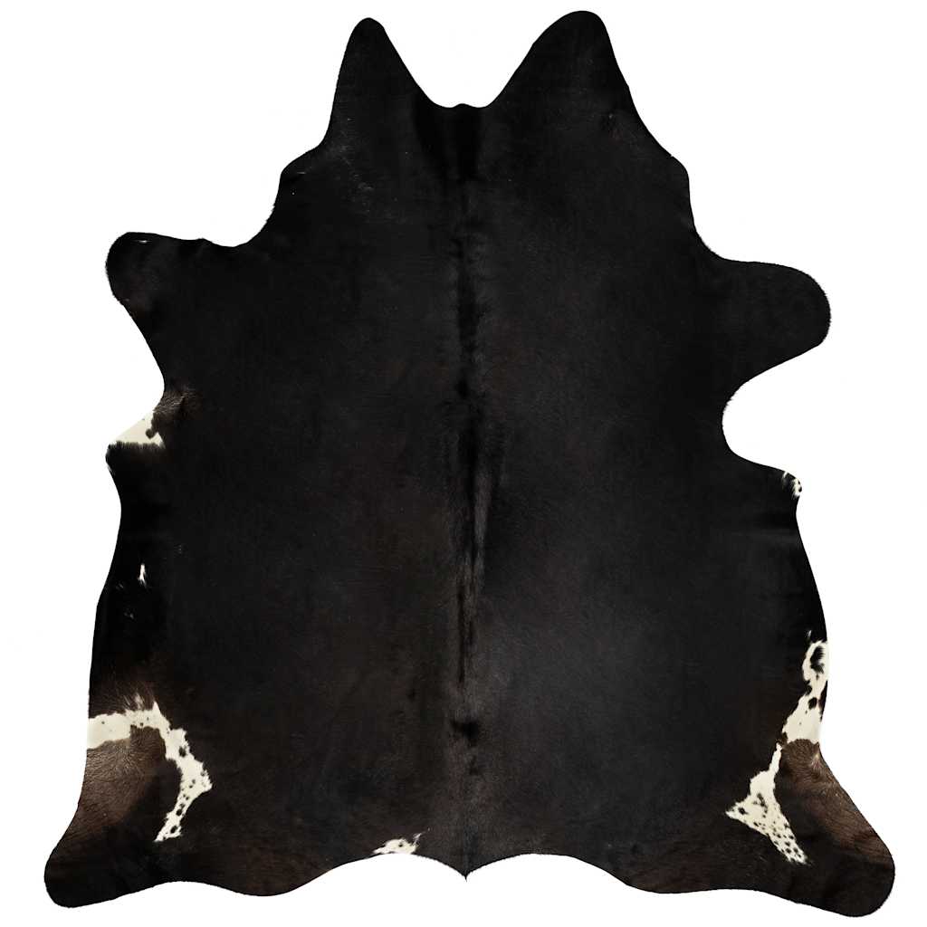 Carpet in genuine cowhide - black, 150 x 170 cm - number 6.
