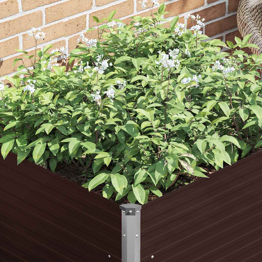 Podignuta žardinjera 100 x 100 x 77 cm pocinčani čelik - number 3.