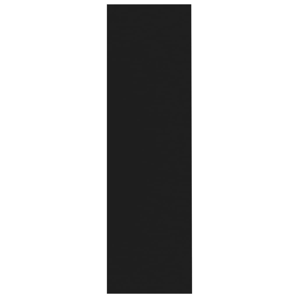 Bokhylle 97,5x29,5x100 cm konstruert tre - svart, 1 - number 5.