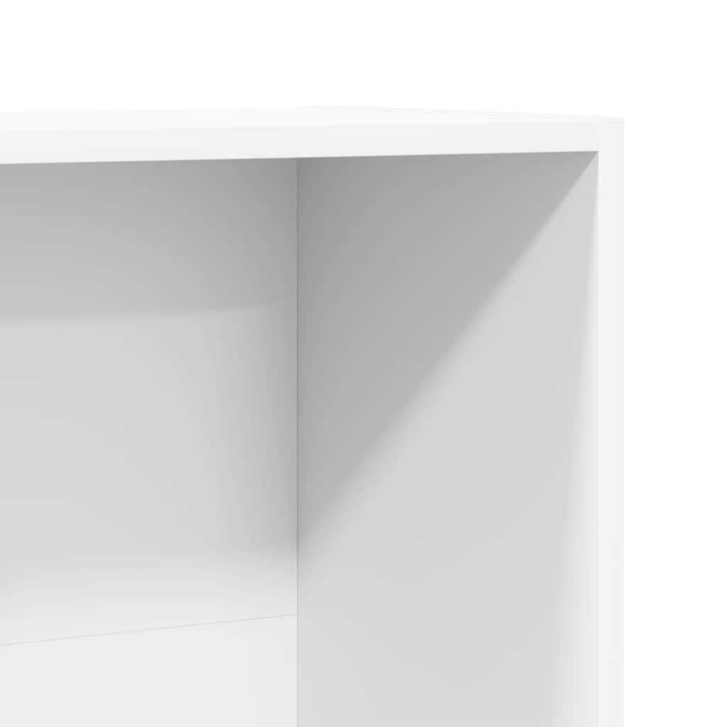 Bogreol/tv-bord konstrueret træ - hvid, 36 x 30 x 114 cm, 1 - number 9.