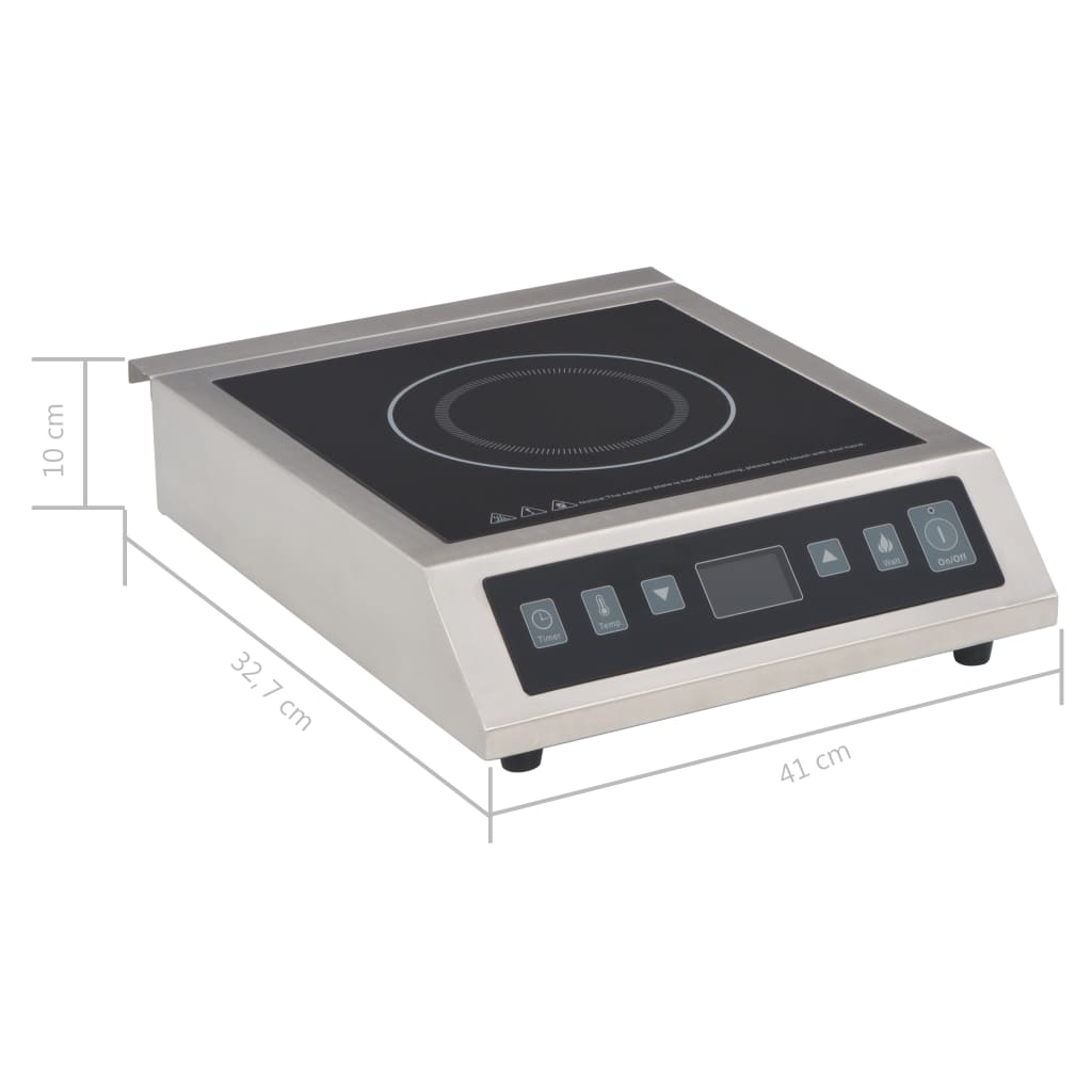Electric induction hob with touch panel 3500 w - number 6.