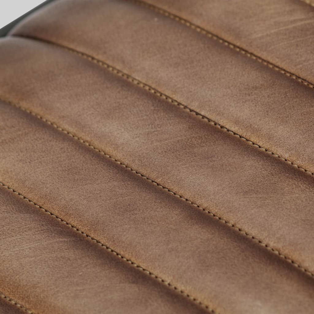 Gyngestol ægte læder lysebrun - number 7.