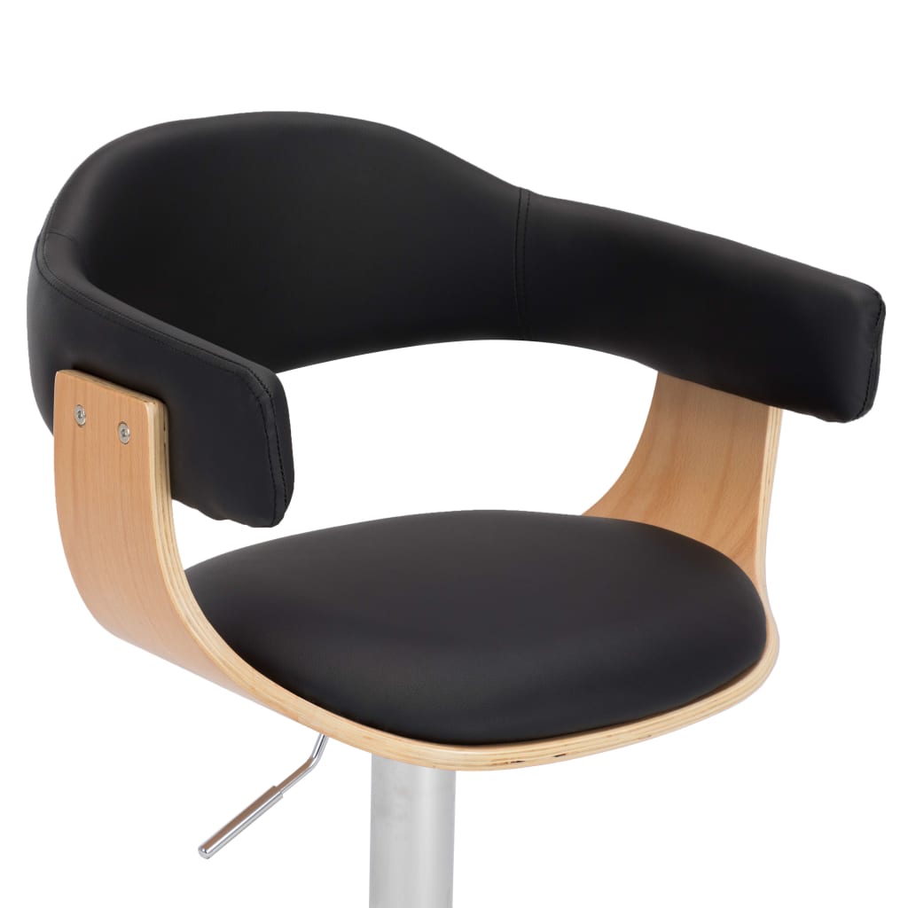 Barkrakker pc. bøyd tre og kunstskinn svart - svart og lysebrun, 2 - number 6.