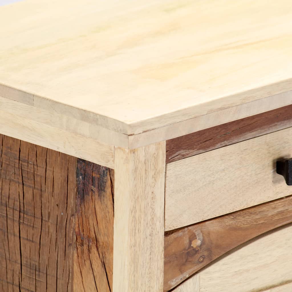 Tv skříňka 120x30x40 cm masivní recyklované dřevo a ocel - number 5.