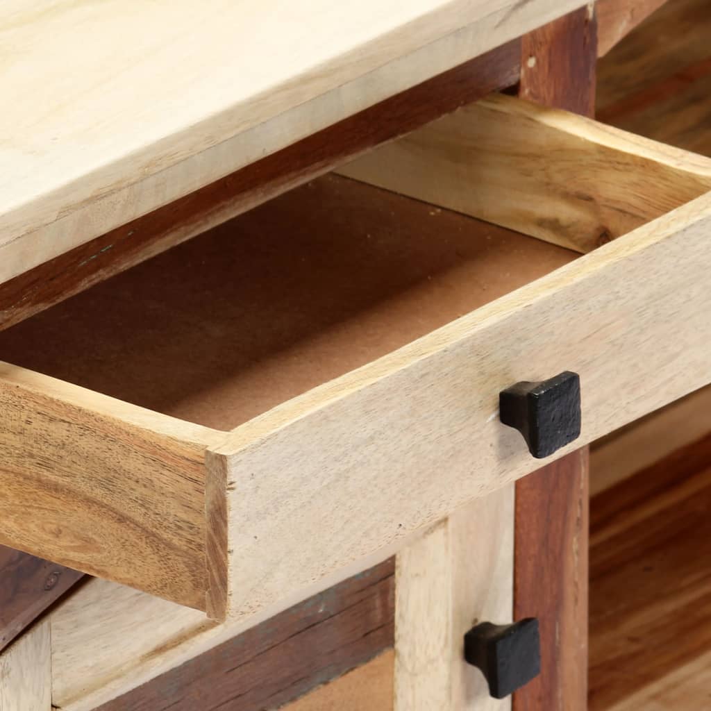 Tv skříňka 120x30x40 cm masivní recyklované dřevo a ocel - number 7.